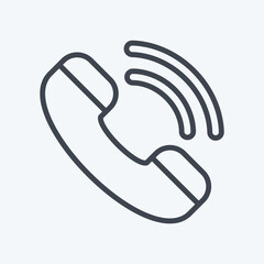 Icon Call. related to Communication symbol. line style. simple design editable. simple illustration