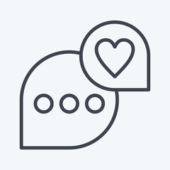 Icon Feedback. related to Communication symbol. line style. simple design editable. simple illustration