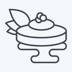 Icon Ankimo. related to Sushi symbol. line style. simple design editable. simple illustration