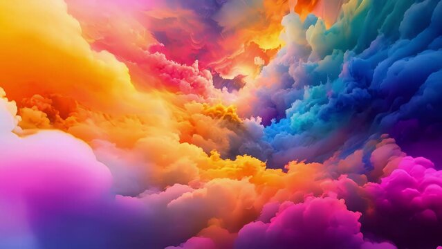 Dynamic Color Storm A whirlwind of intense colors colliding with each other creating a dynamic and everchanging storm of vivid hues.