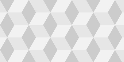 Minimal modern cubes geometric tile and mosaic wall grid backdrop hexagon technology transparent wallpaper background. White and gray block cube structure backdrop grid triangle texture vintage design