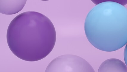 Colorful Floating Soft Balls Background