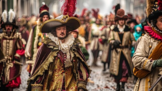 Binche Carnival's Historical Parade