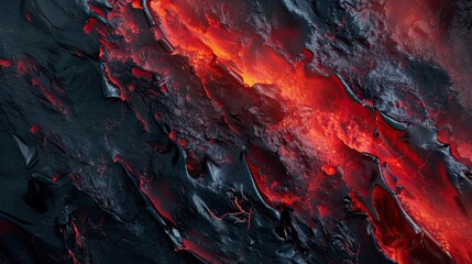Abstract volcano icon. Lava, volcano, molten, flow, magma, heat, nature, geology, eruption, hot, liquid, dangerous. Generated by AI