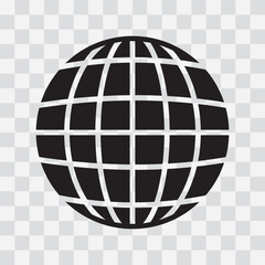 Earth logo. Earth silhouette icon, symbol, World icon, planet vector, Globe Icon. Globe icon with stroke. Earth, globe icon with stroke. Earth globe icons silhouette. Abstract globe icon. 