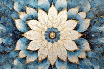 Vintage floral design pattern seamless illustration background 