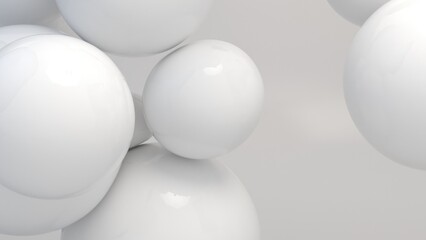 Colorful Floating Soft Balls Background