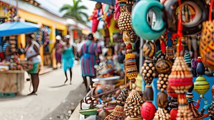 Fototapeta premium Trinidad's Carnival Craft and Souvenir Market