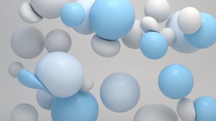 Colorful Floating Soft Balls Background