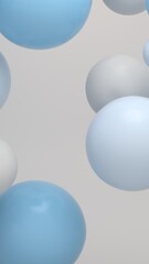 Colorful Floating Soft Balls Background