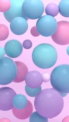 Colorful Floating Soft Balls Background