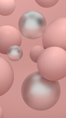 Colorful Floating Soft Balls Background