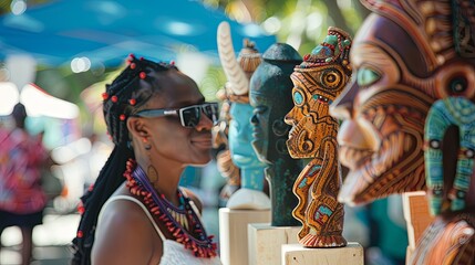 Seychelles' Carnival Art and Craft Exhibitions - obrazy, fototapety, plakaty
