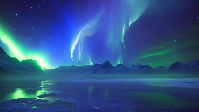 A canvas of greens blues and purples dance in ethereal patterns their movements dictated by the charged particles from the sun. The northern lights a celestial ballet like