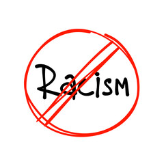 Stop Racism Icon Doodle