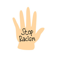 Stop Racism Icon Doodle