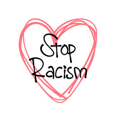 Stop Racism Icon Doodle