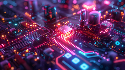 Electronic Texture Background