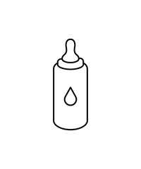 baby milk bottle icon, vector best line icon.