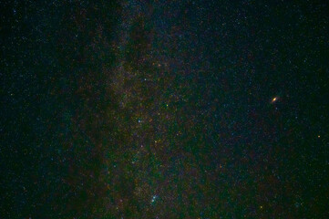 night starry sky with stars and universes on the background