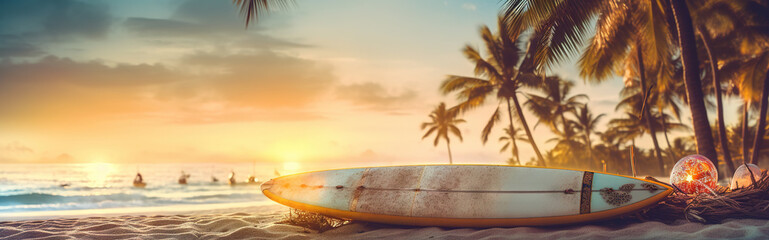 Beach Sunset Surfboard