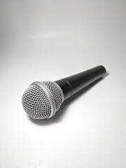 microphone on white background