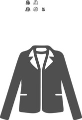 Windbreaker icon. Windbreaker on a white background. Element for style and fashion