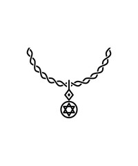 necklace icon, vector best flat icon.
