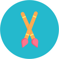 Obraz premium Paint Brushes Icon