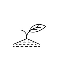 plant icon, vector best line icon.