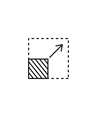resize icon, vector best line icon.