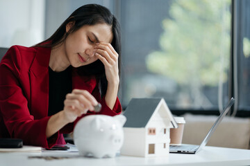 house debt bankrupt stress concept