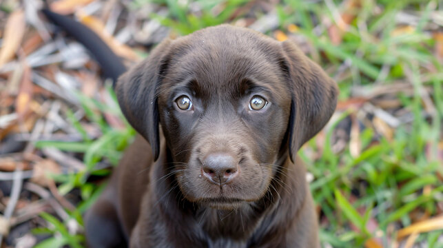 Photo of a young Labrador.