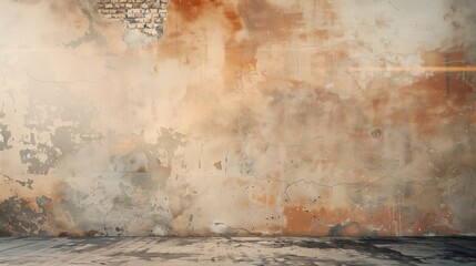 Brown wall background. Generative AI