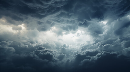 Naklejka na ściany i meble Pictures of dark clouds in the sky 