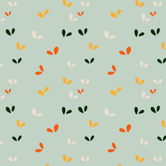 seamless pattern with colorful leaf for wallpaper or textile