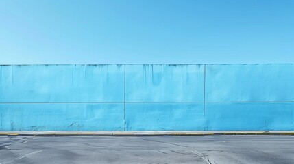 Sky blue walls and sky scape. Generative AI