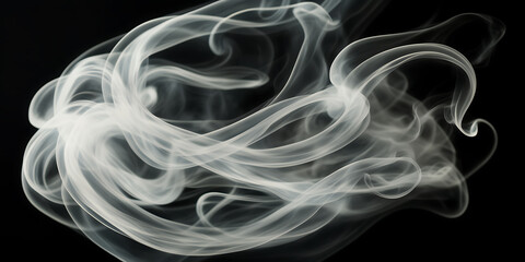 Photograph capturing the ethereal beauty of swirling tendrils of smoke illuminated by soft, diffused light.