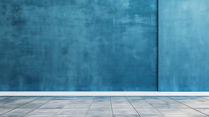 Turquoise blue background wall. Generative AI