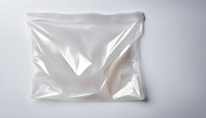 Versatile Plastic Bag: Copy Space on White Background
