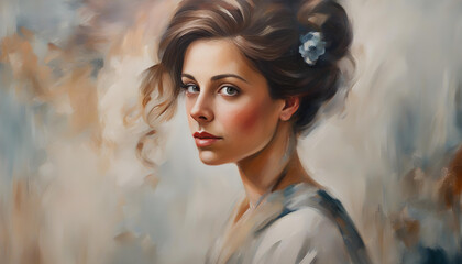 Portrait of a Woman - Beautifully Painted Canvas for Interior Decor