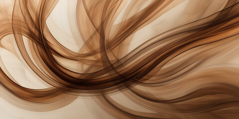 Abstract depiction of swirling smoke trails in shades of copper and bronze against a backdrop of muted, earthy tones.