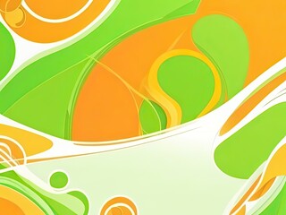 Orange and green vector backdrop