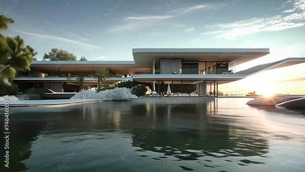 Poster a showstopper in every way this floating structure captures the imagination with its impressive use 