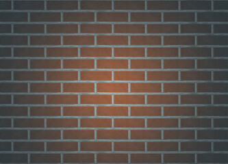 A brick wall with lighting in the center. 