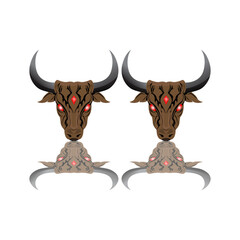 bull isolated on white