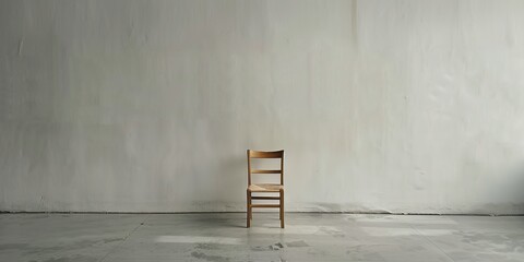 Grey cement wall. Generative AI