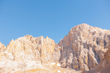 Fototapeta premium Beautiful mountain landscape. The Anti Taurus Mountains. Aladaglar National Park. Turkey..