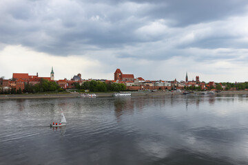 Obraz premium Skyline of Torun old town, UNESCO world heritage in Poland