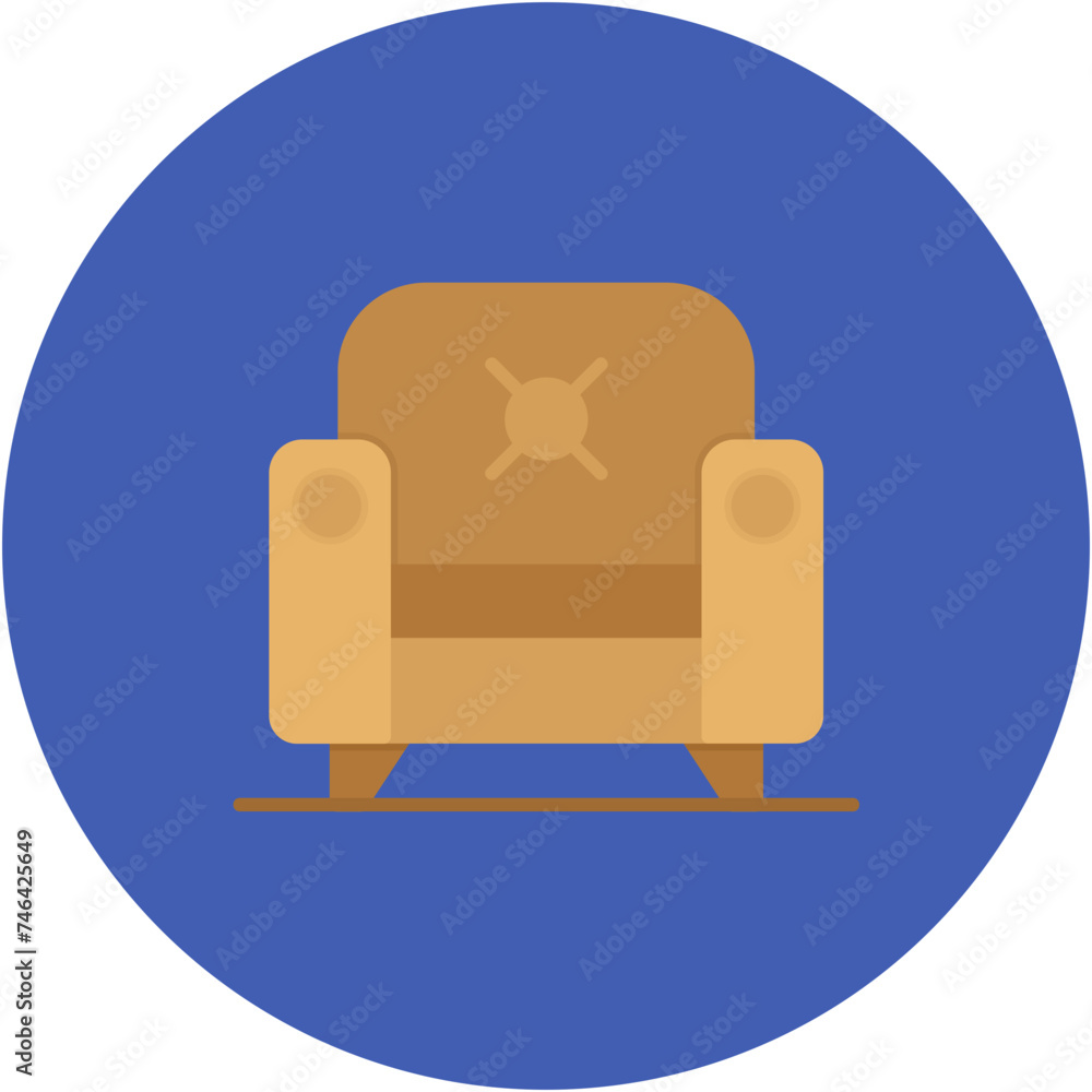 Wall mural Armchair Icon